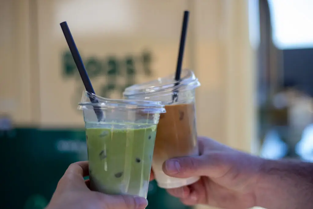 Matcha en latte